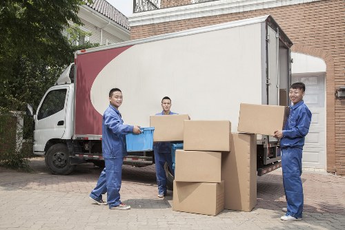 Removal truck ready for a move in Kilburn