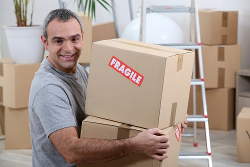Kilburn removals team preparing for a local move