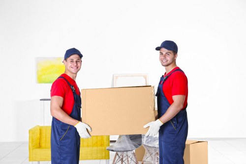 Preparing furniture for removal in a Kilburn apartment