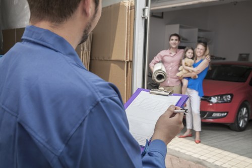 Charity donation and recycling process for reusable items after a clearance