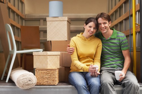 Professional removal team handling office relocation in Kilburn