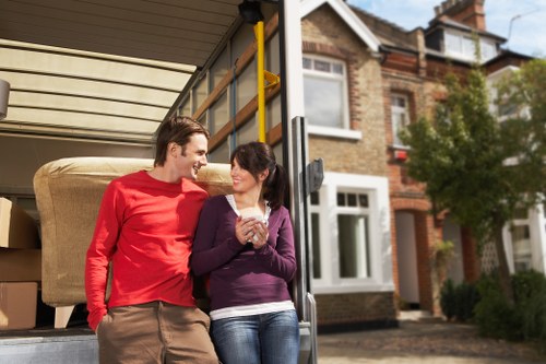 Kilburn man with van loading items for a flat move